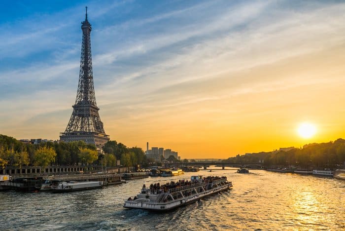 KG4X1T Sunset at the Eiffel tower, Paris